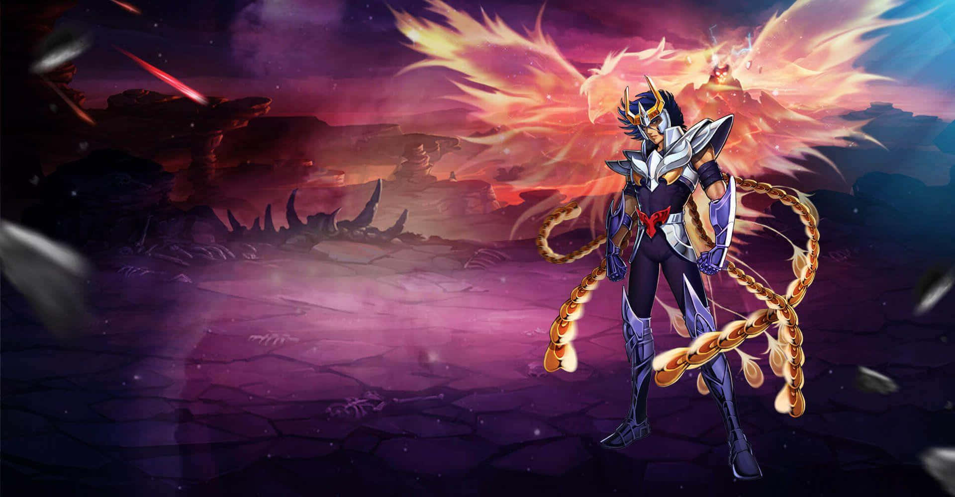 Phoenix Ikki Cosmo Berapi Wallpaper