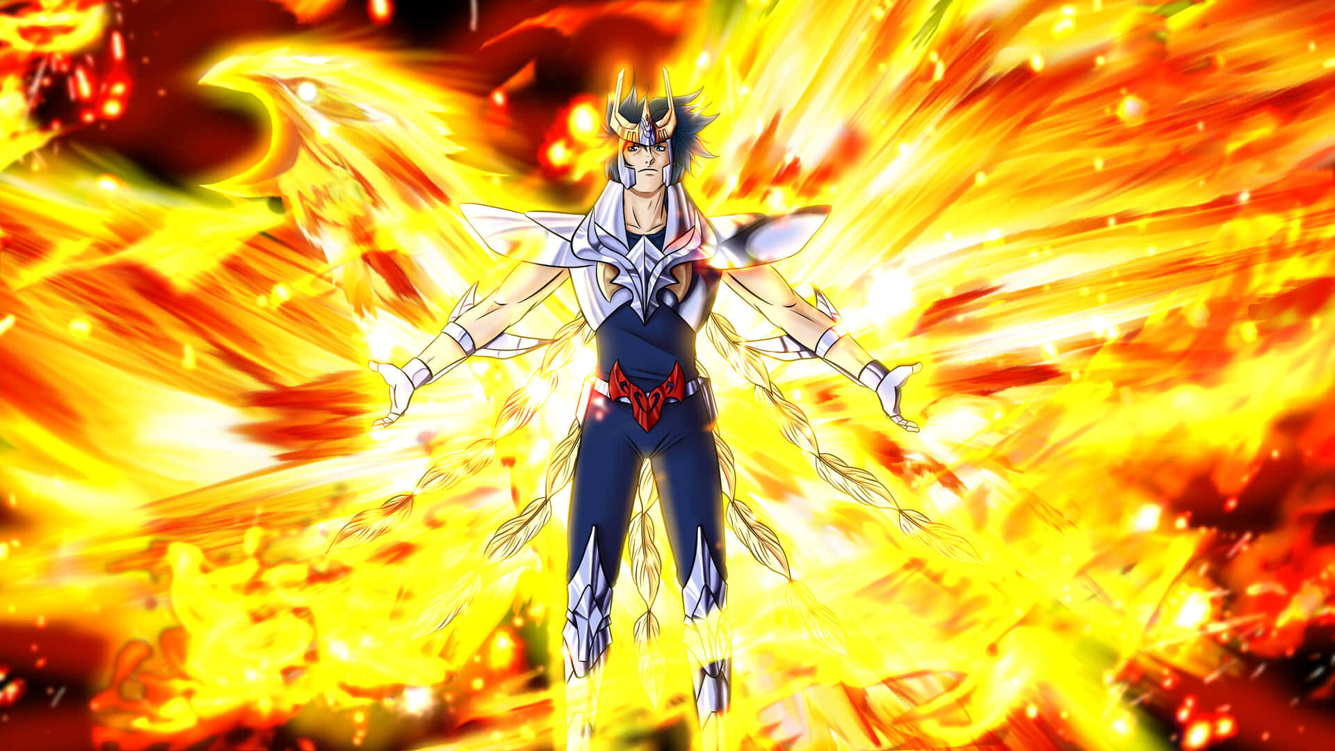 Phoenix Ikki Cosmos Flamboyant Fond d'écran