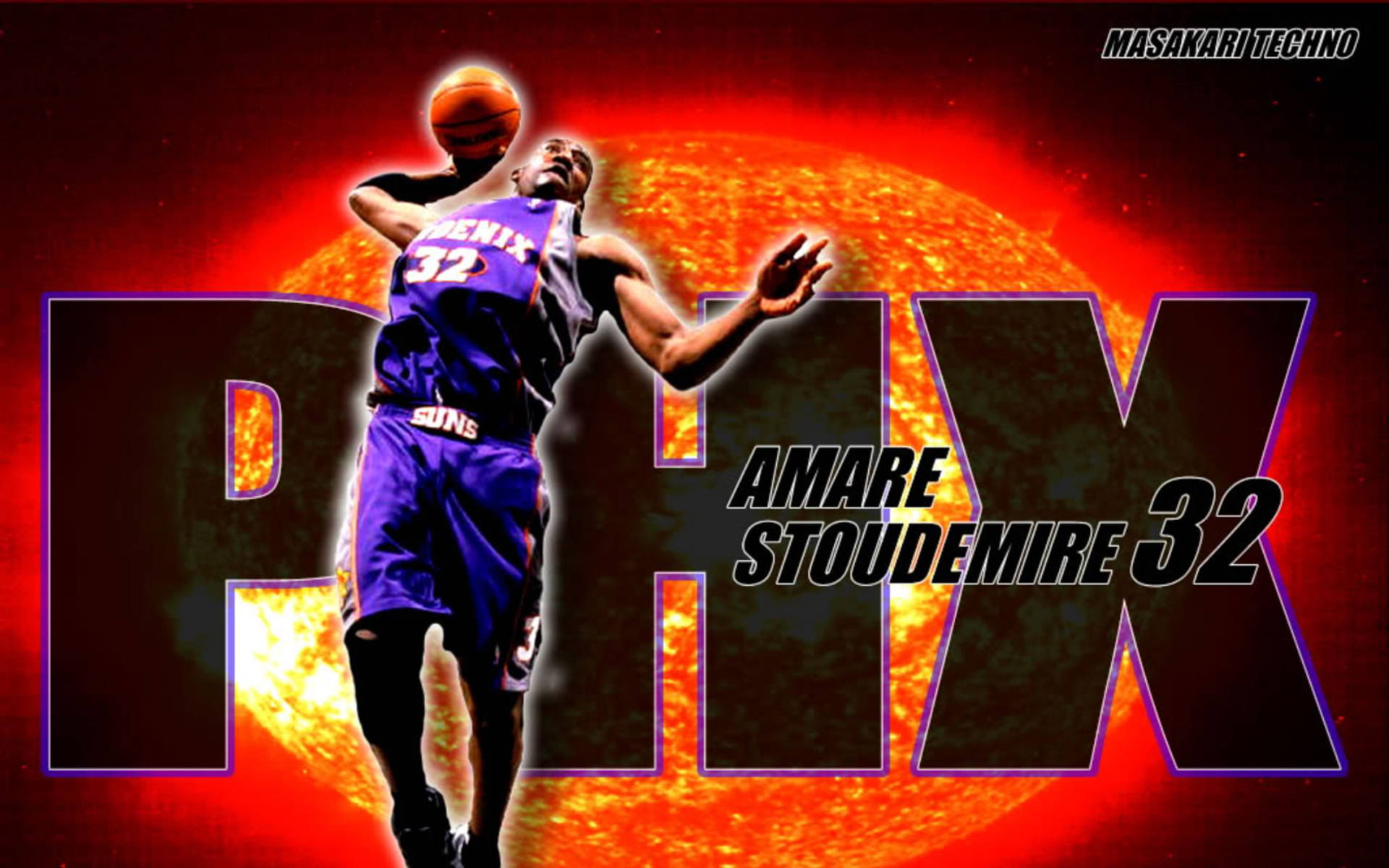 Artefanático De Amare Stoudemire De Phoenix Suns. Fondo de pantalla