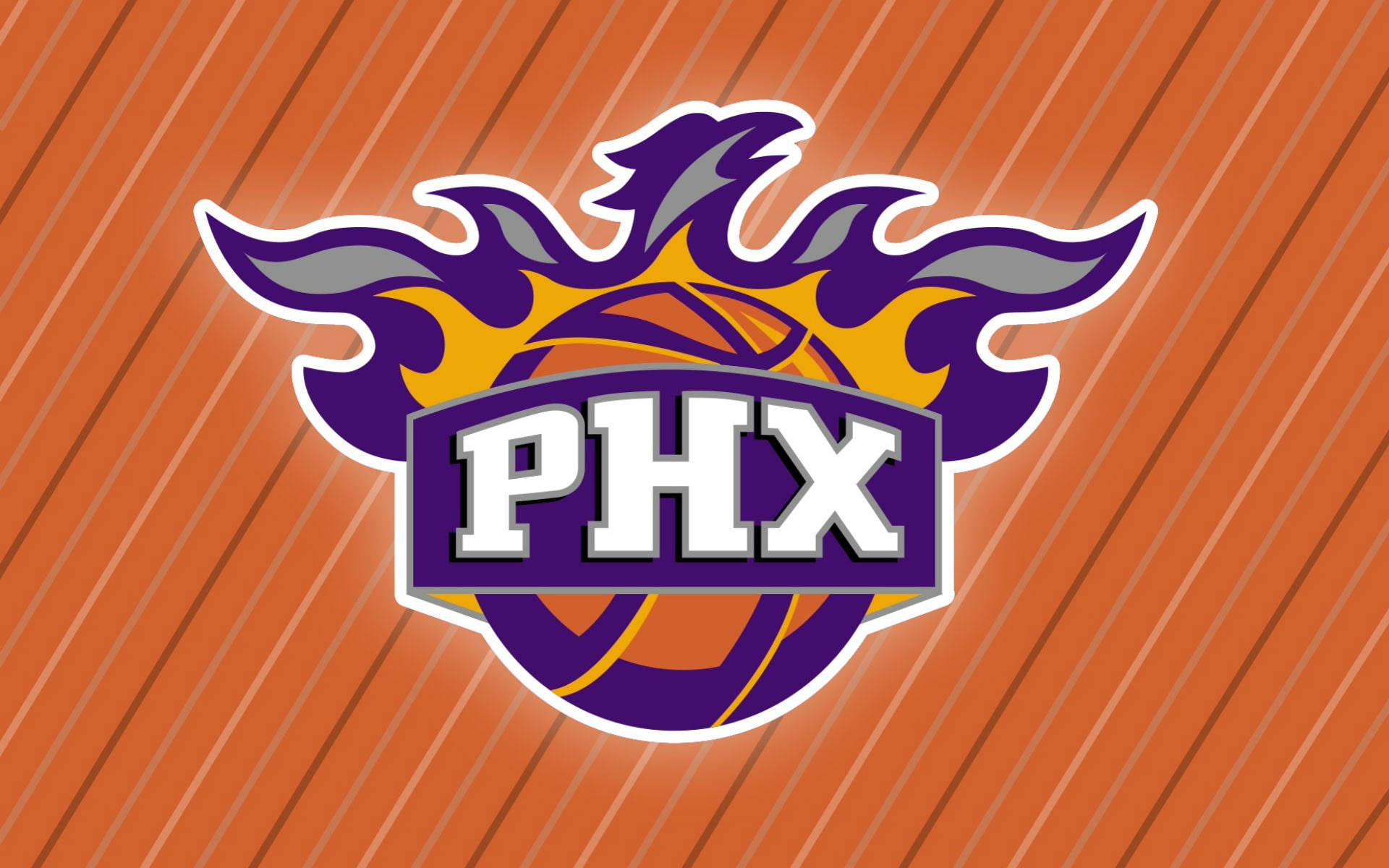 Phoenix Suns Emblem In Brown Wallpaper