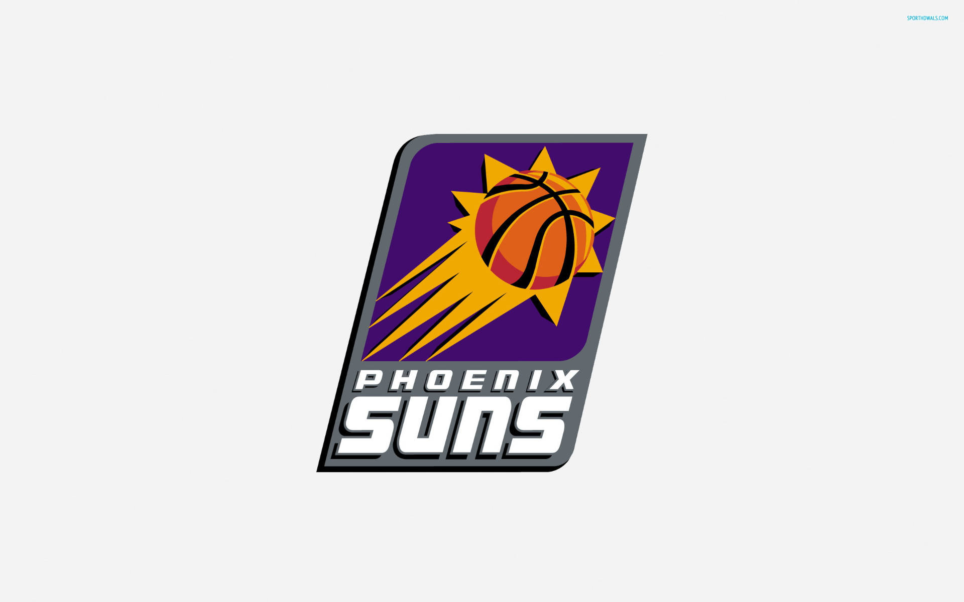 Phoenix Suns Emblem In White Wallpaper