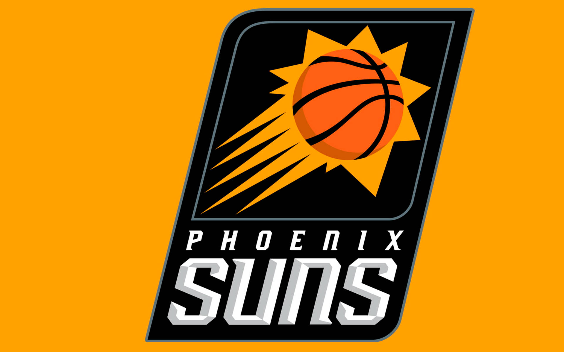 Phoenix Suns Logo In Yellow Wallpaper