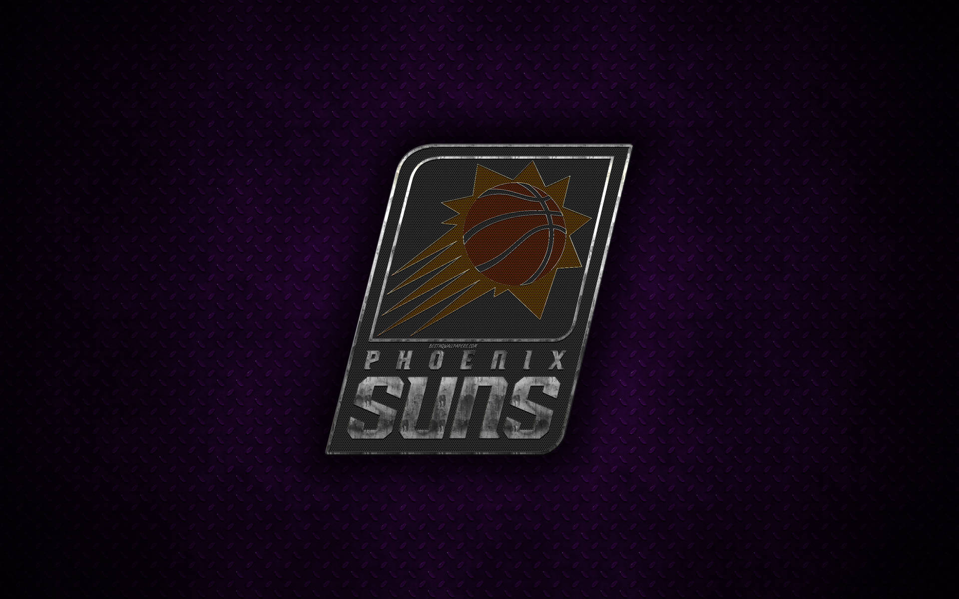 Phoenix Suns Su Criss Cross Metal Sfondo
