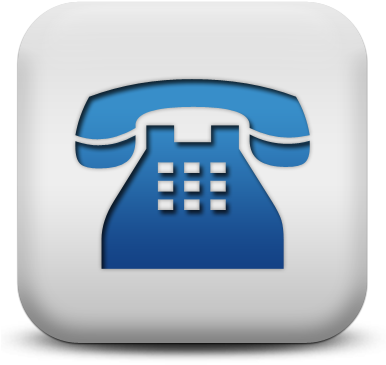 Phone App Icon Blueand White PNG