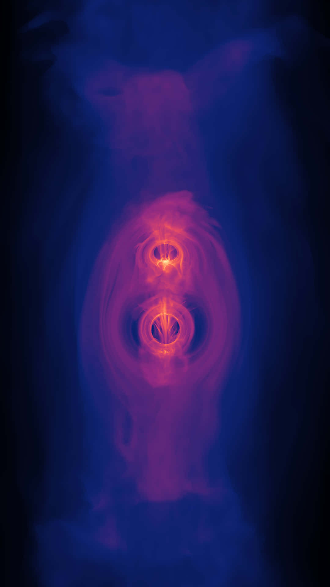 Black Hole Simulation Phone Background