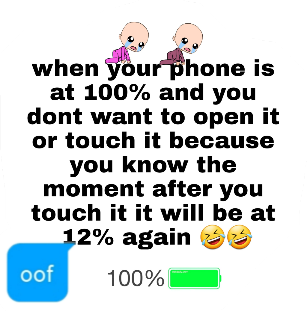 Phone Battery Meme_ Roblox Oof PNG