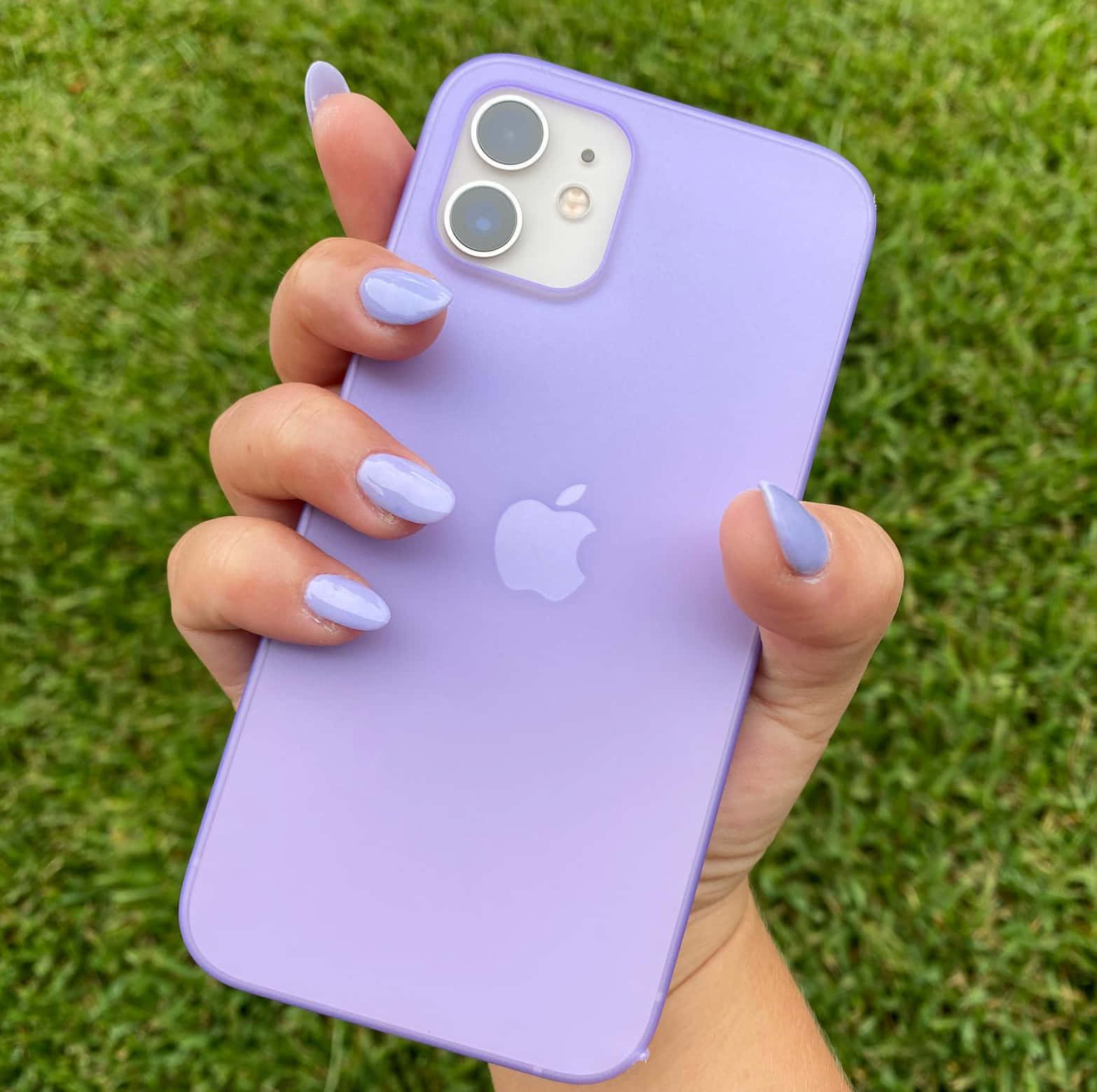 Phone Case Iphone Purple Matching Nails Picture