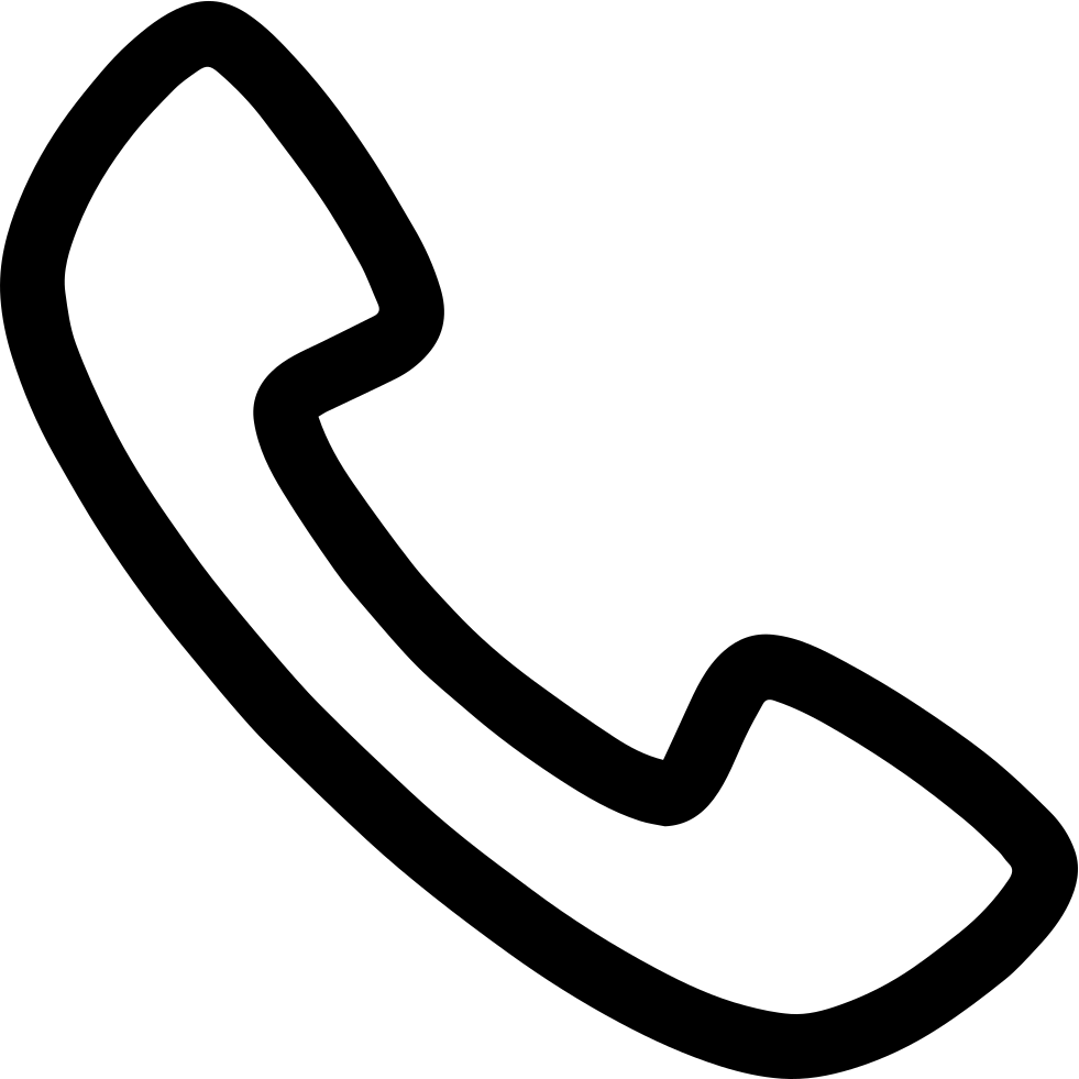 Phone Contact Icon Black Silhouette PNG