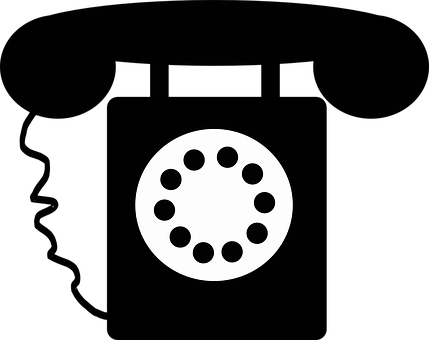 Phone Dial Icon Black Background PNG