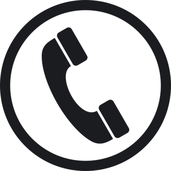 Phone Icon Black Background PNG