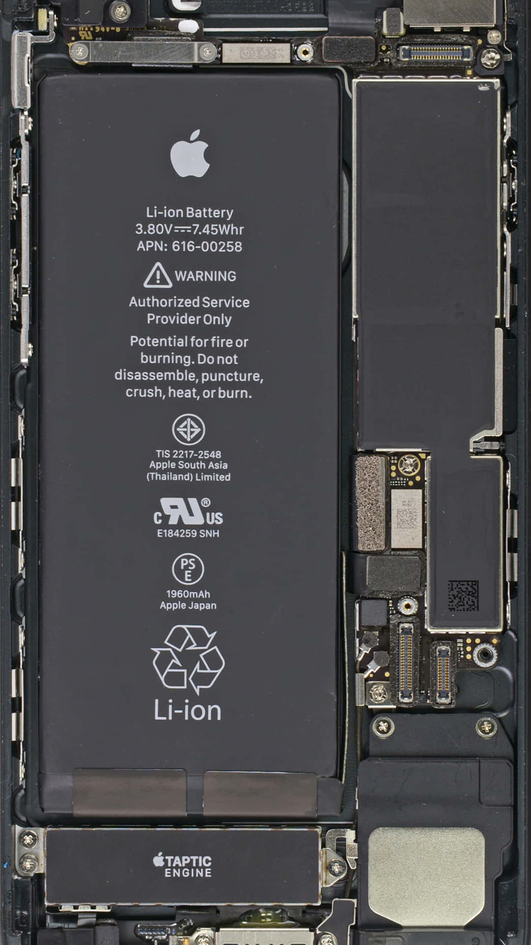 An Iphone With Its Battery Removed Wallpaper