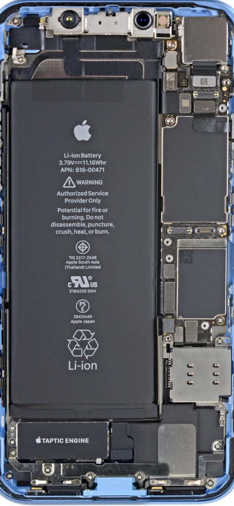 An Iphone 5s With The Motherboard Removed Wallpaper