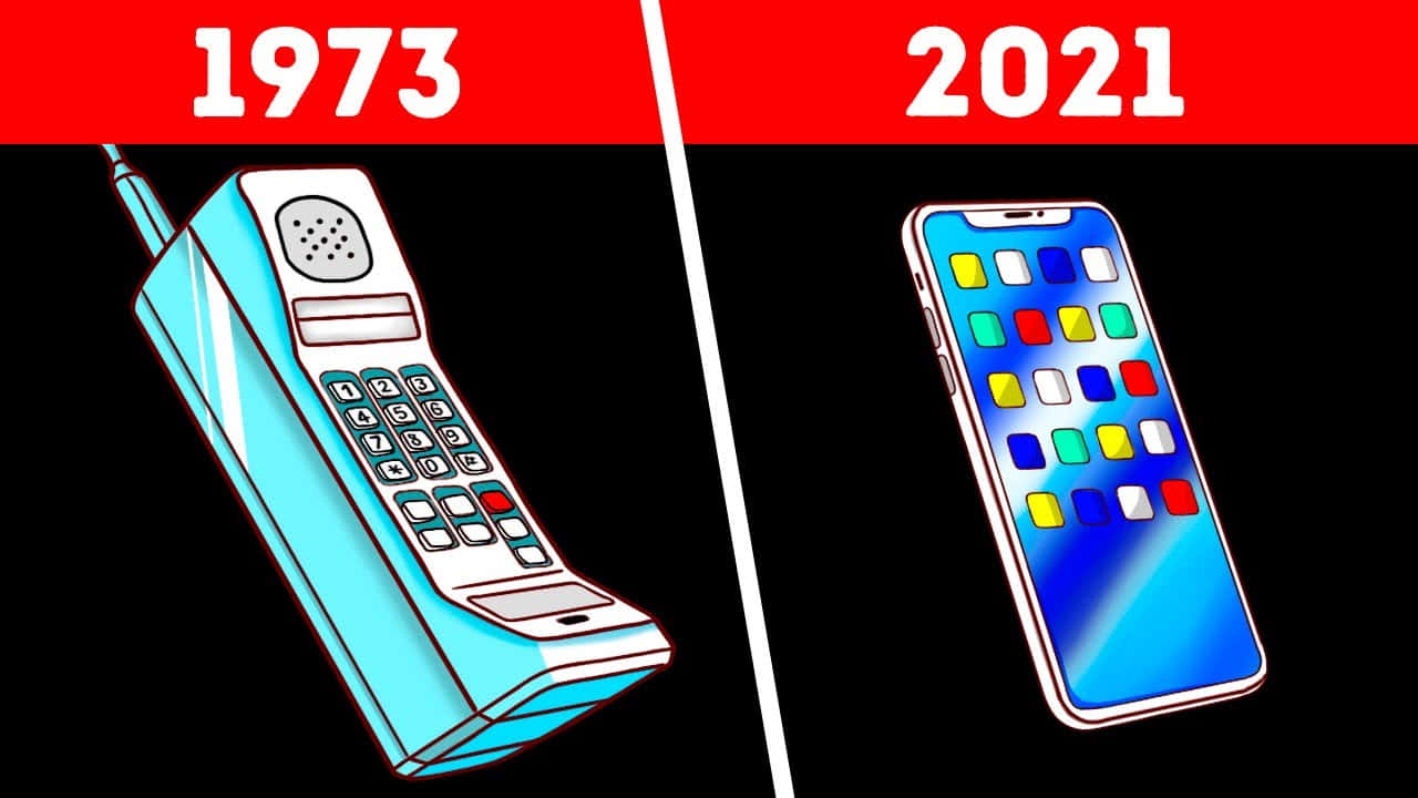 Åbne fremtiden op med en telefon tapet.