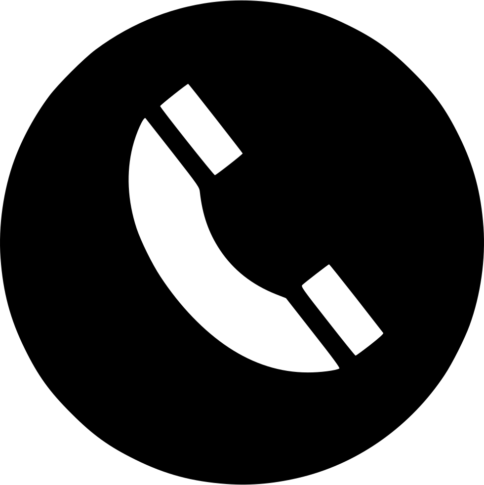 Phone Receiver Icon Black PNG