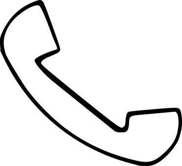 Phone Receiver Icon Black Background PNG