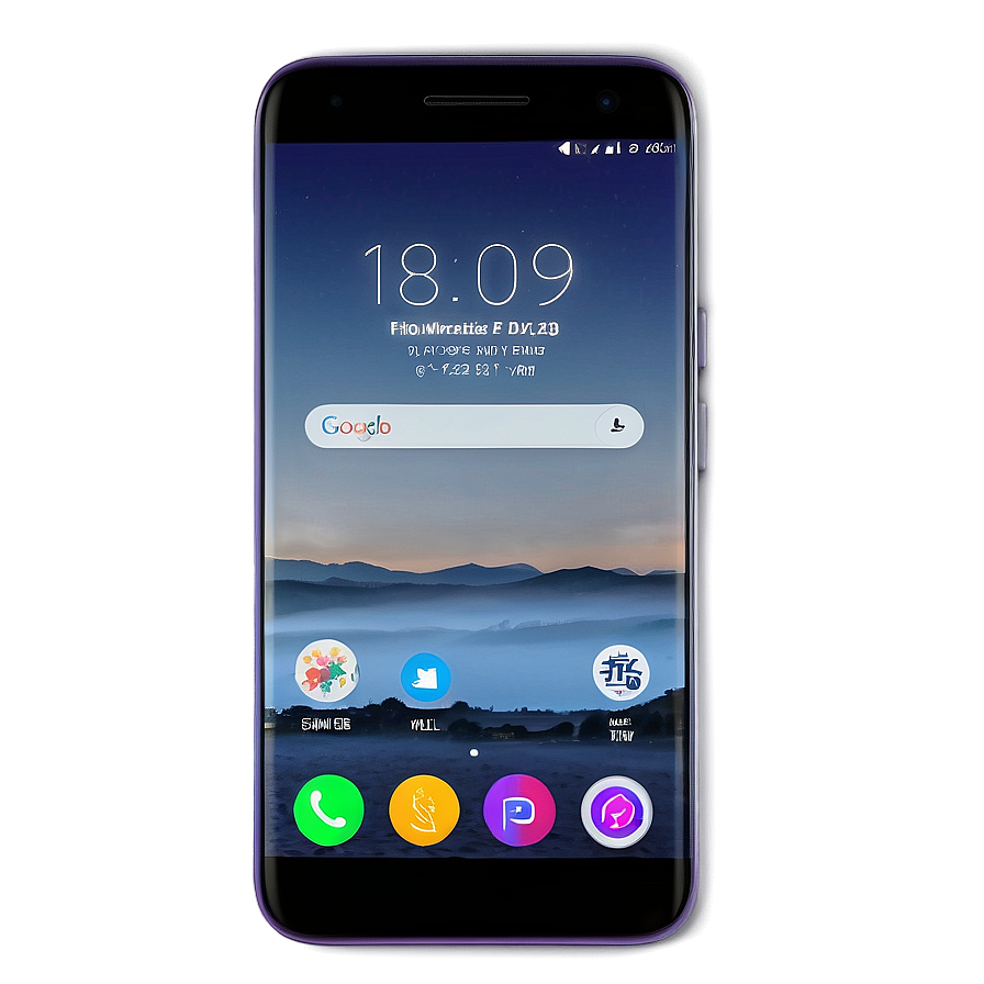 Phone With Bezel-less Display Png Oau83 PNG