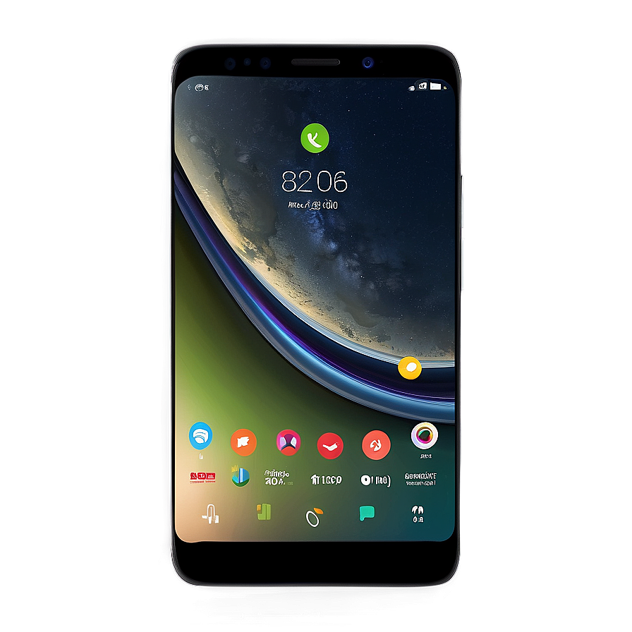 Phone With Notch Display Png Gll31 PNG