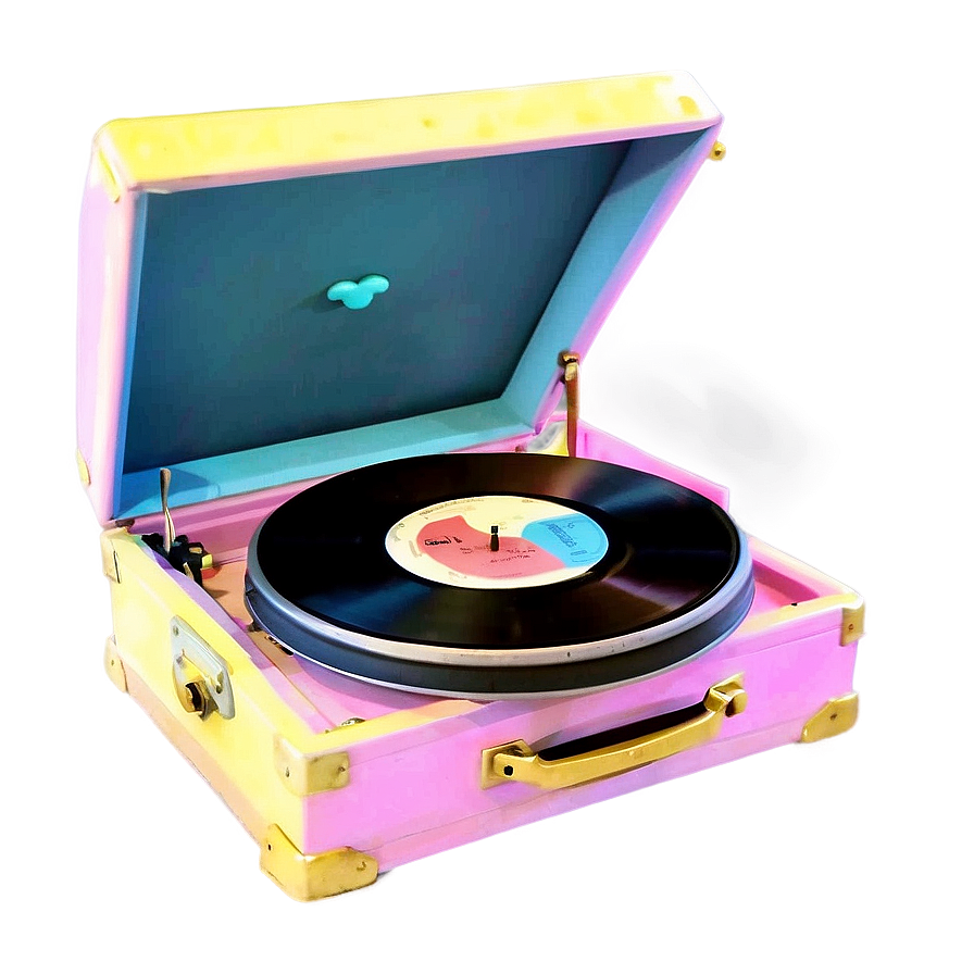 Phonograph In Retro Scene Png 06252024 PNG