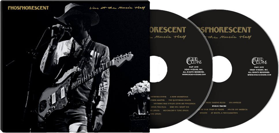 Phosphorescent Live Music Performance C D Design PNG