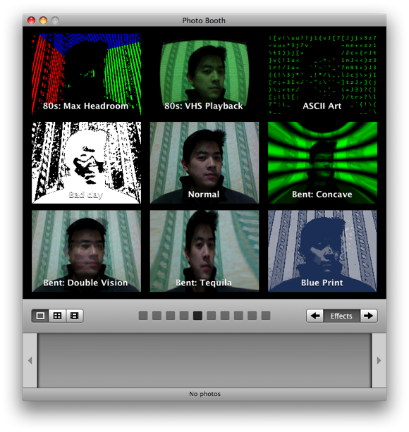 Photo Booth Effects Preview Screen PNG