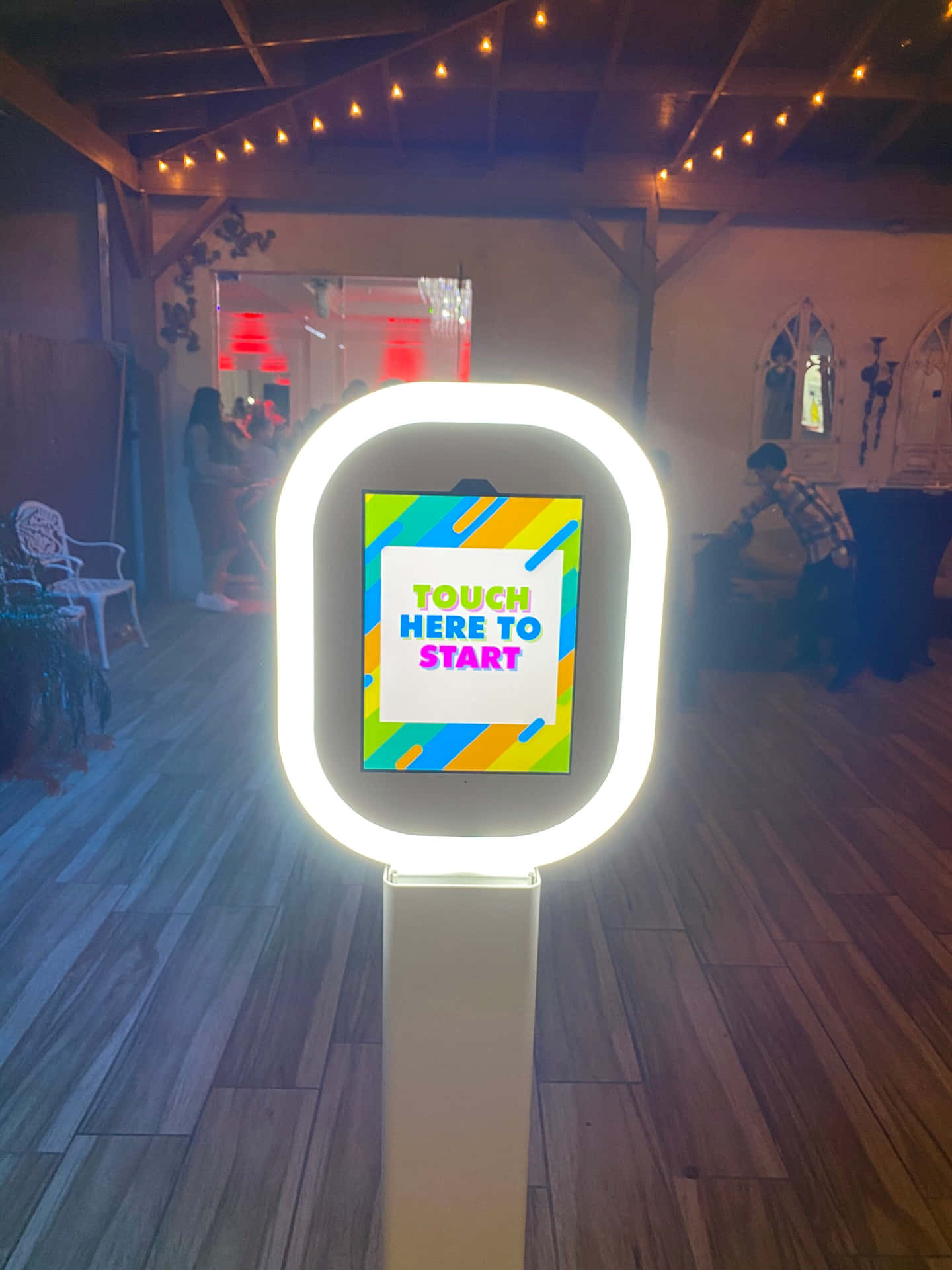 A Photo Booth With A Touch Screen Display