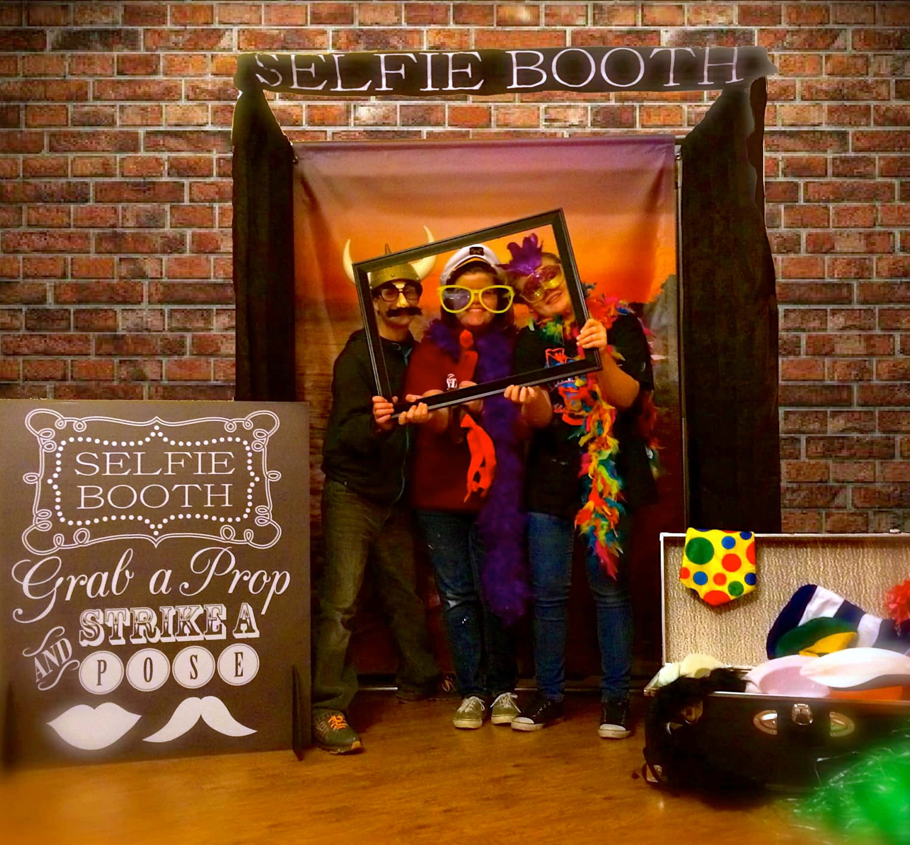 Have Fun with Friends in a Photo Booth