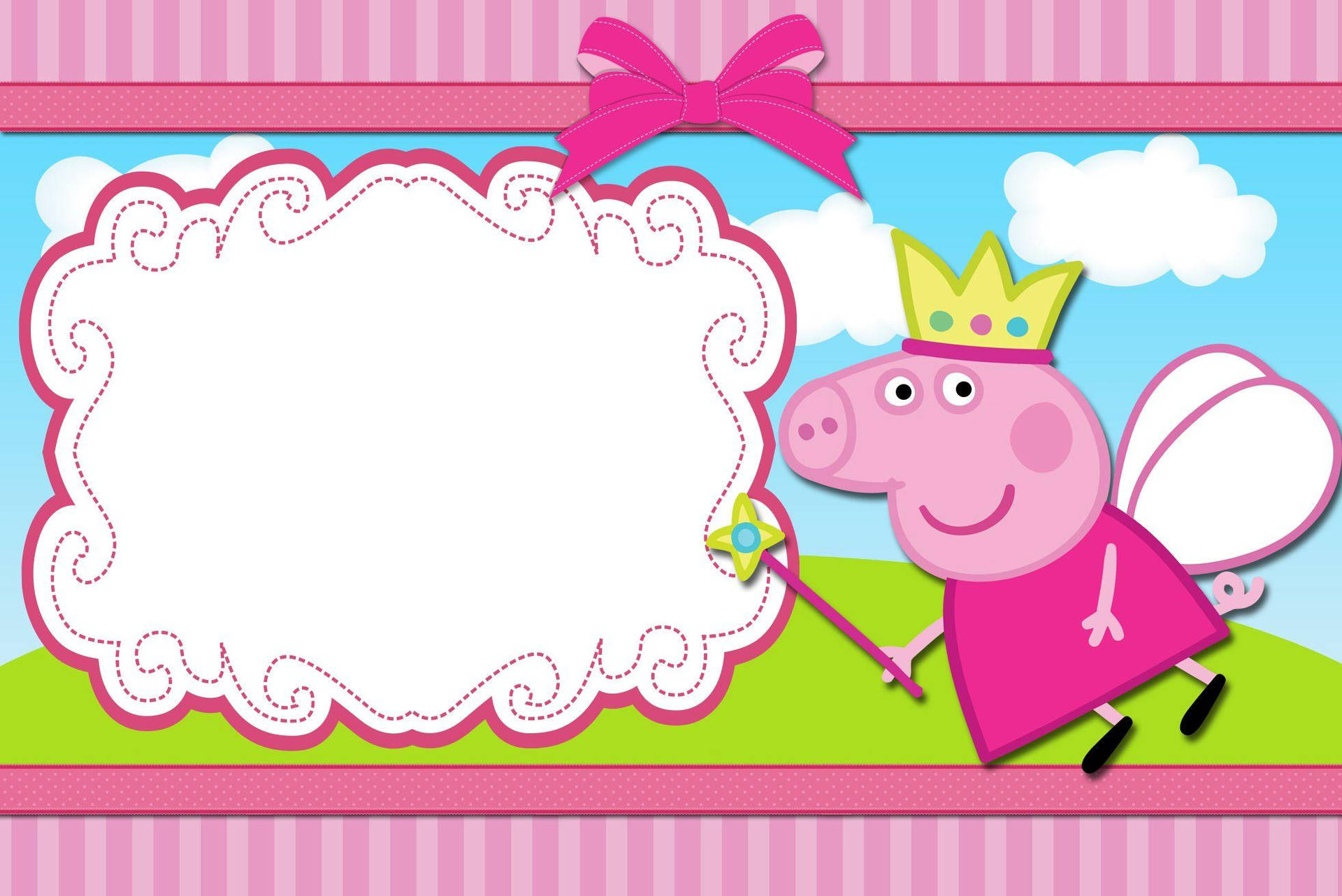 Photo Frame Of Peppa Pig Tablet Wallpaper