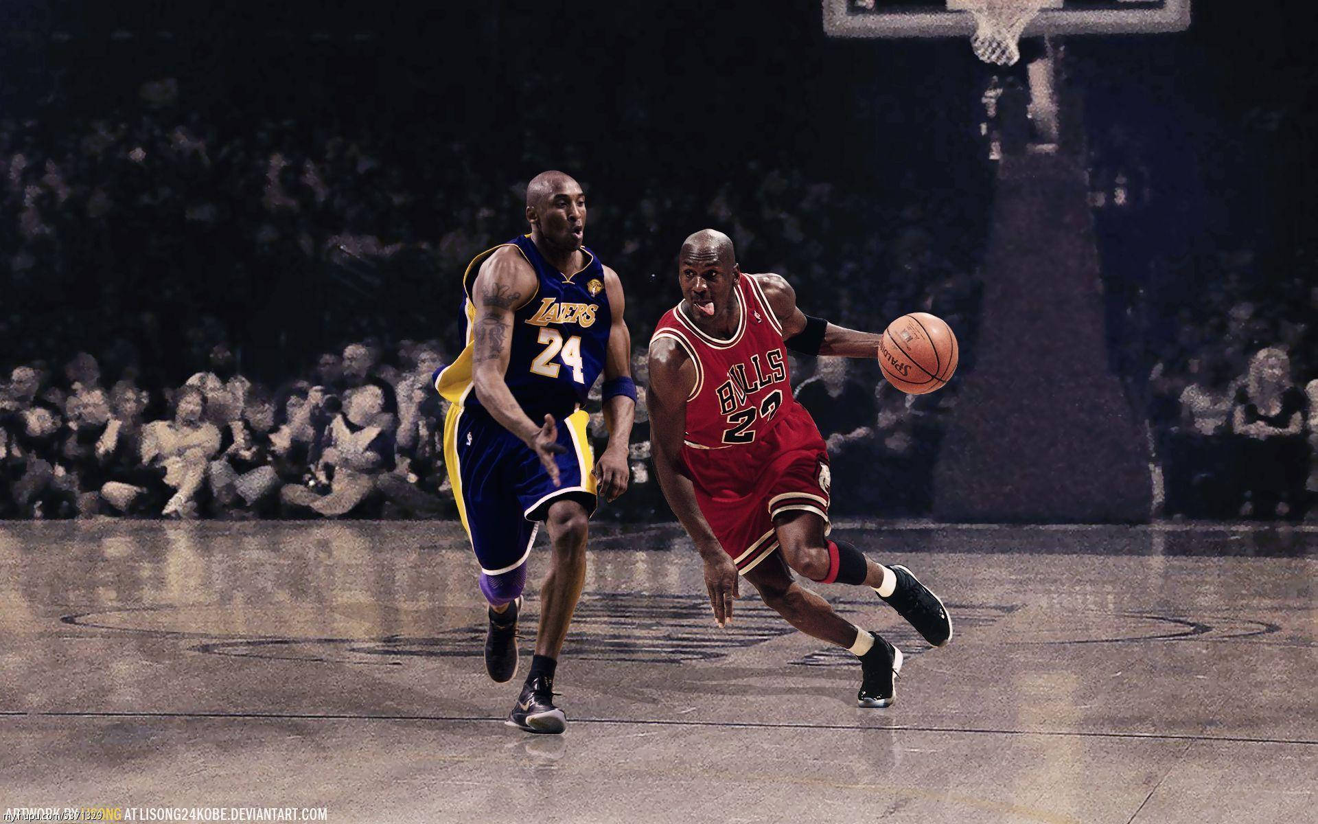Photo Of Kobe Bryant And Michael Jordan Hd Background