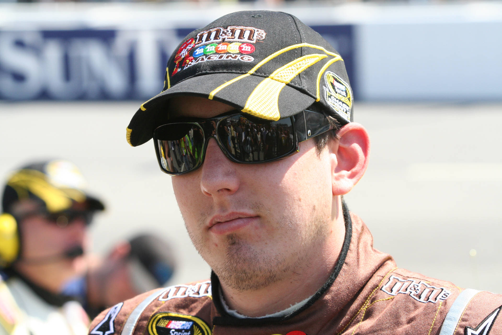 Photo Of Kyle Busch With Cap Wallpaper