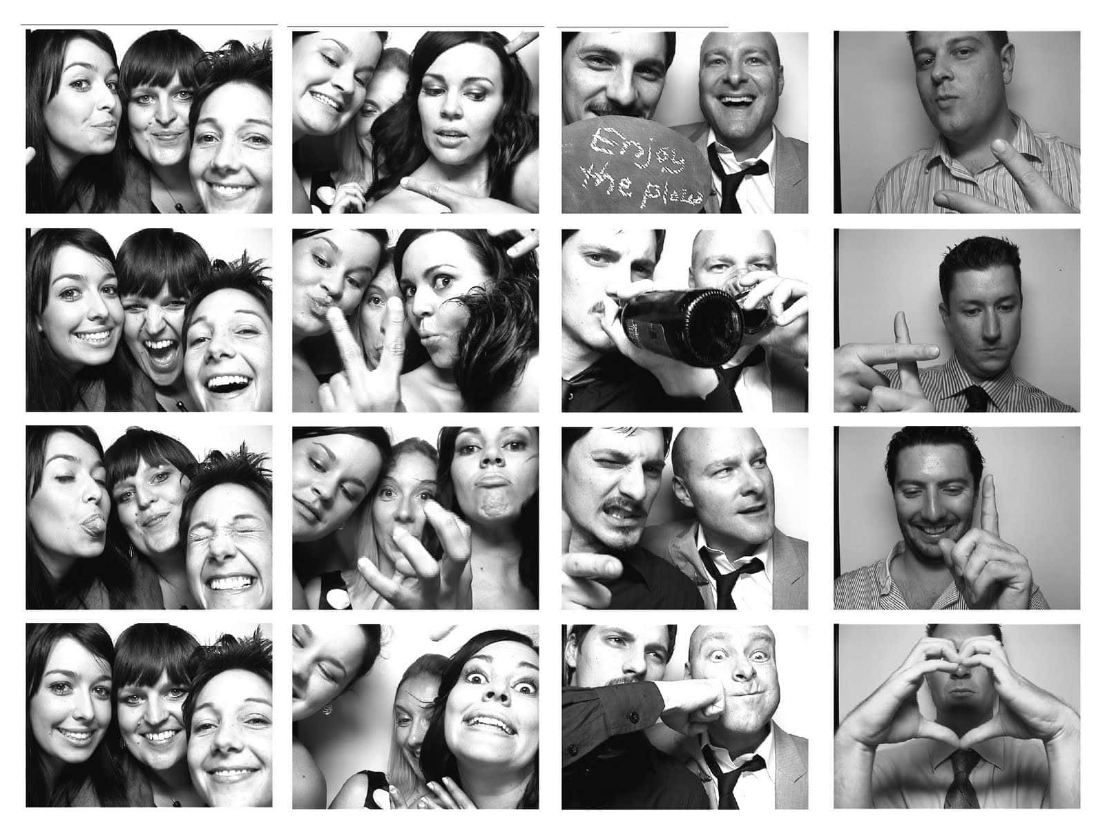 Fun Photobooth Poses with Friends