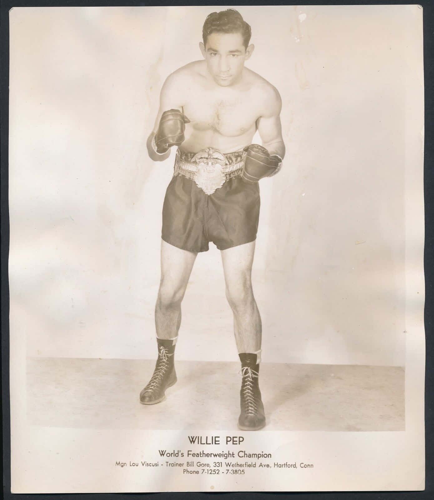 Photograph Of Willie Pep Wallpaper
