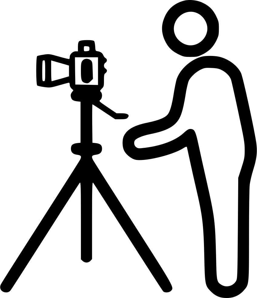 Photographer Silhouettewith Tripod Camera PNG