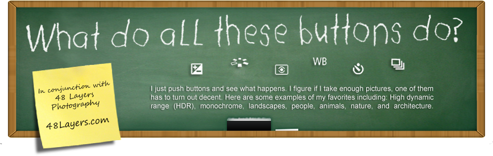 Photography Buttons Blackboard Concept PNG