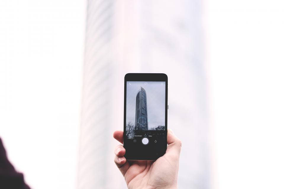 Photography Of Skyscraper Taken Via Iphone Wallpaper