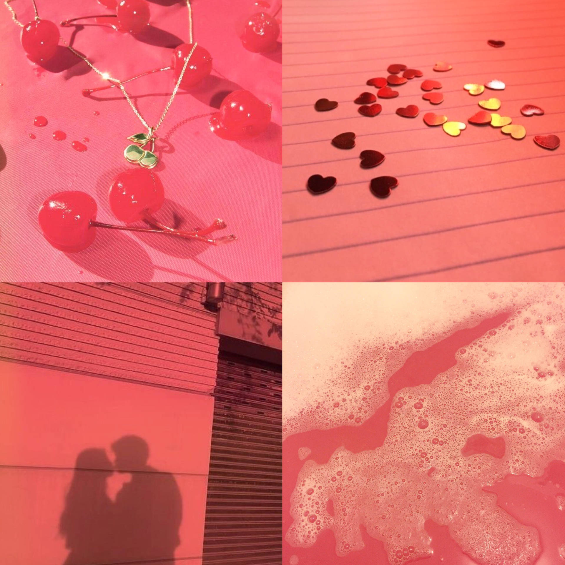 Photogrid Pastel Red Aesthetic