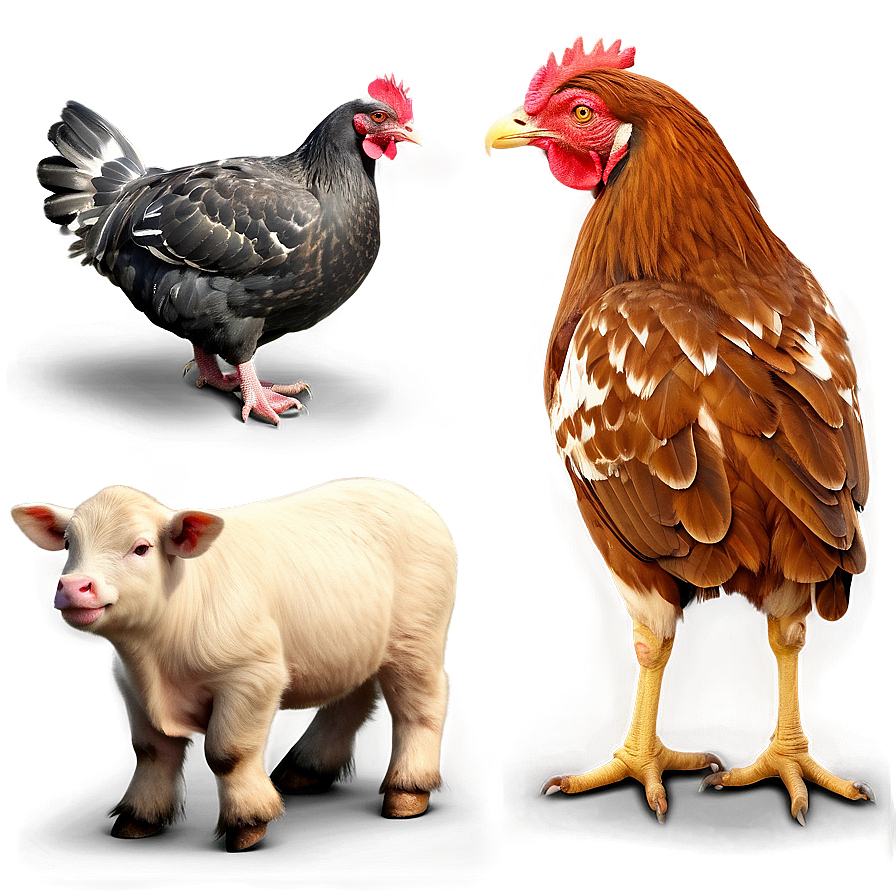 Photorealistic Farm Animals Png Suite Btt PNG