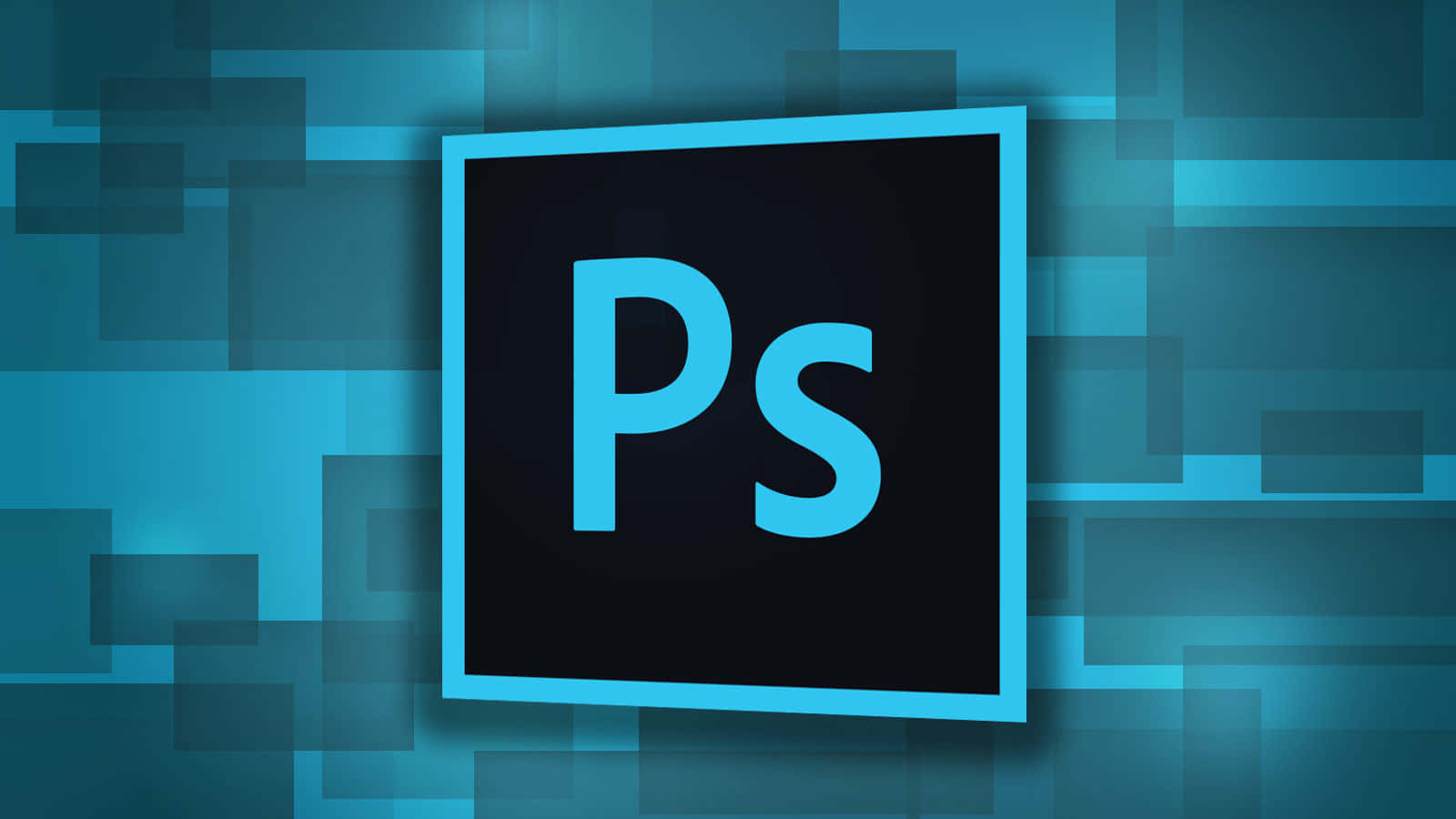 Geometric Logo Of Adobe Photoshop Background