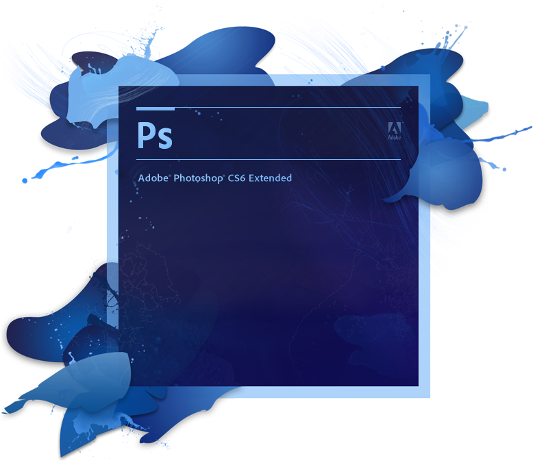Photoshop C S6 Extended Splash PNG