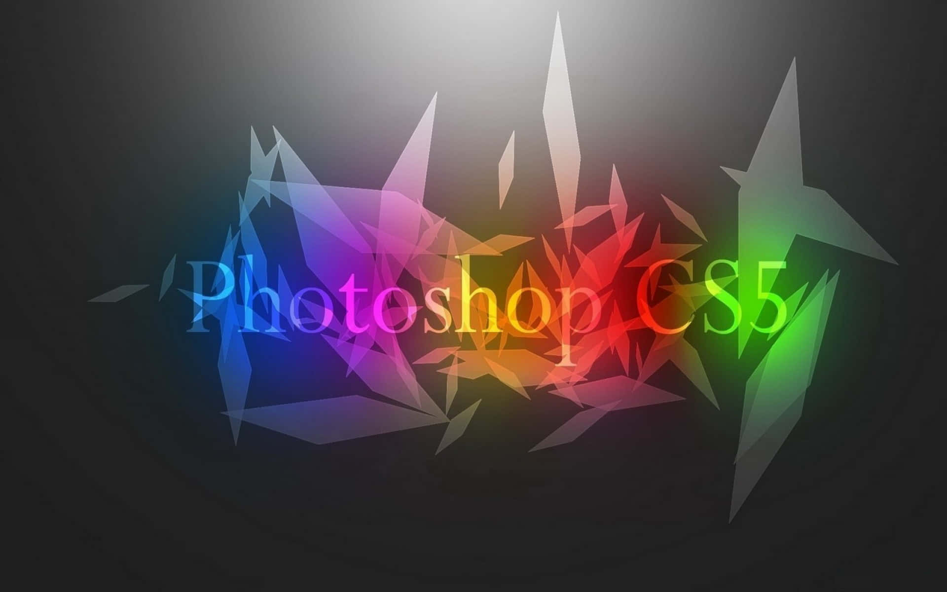 Photoshop Cs5 Multi-colored Logo Wallpaper