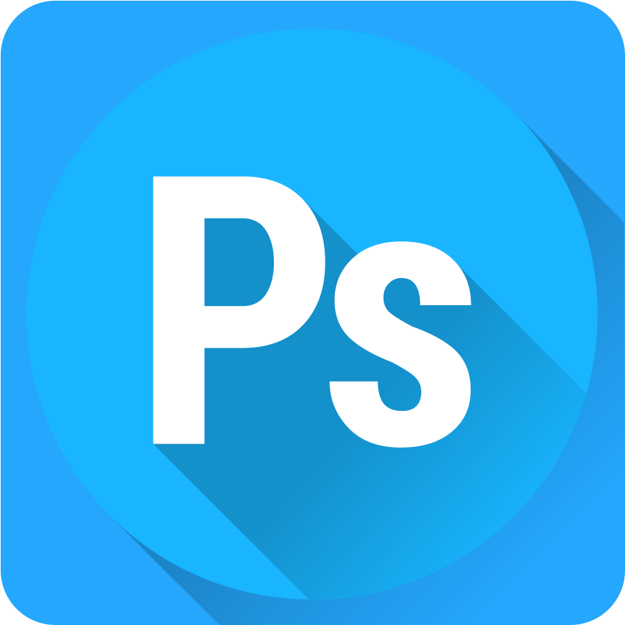 Photoshop Logo Blue Background PNG