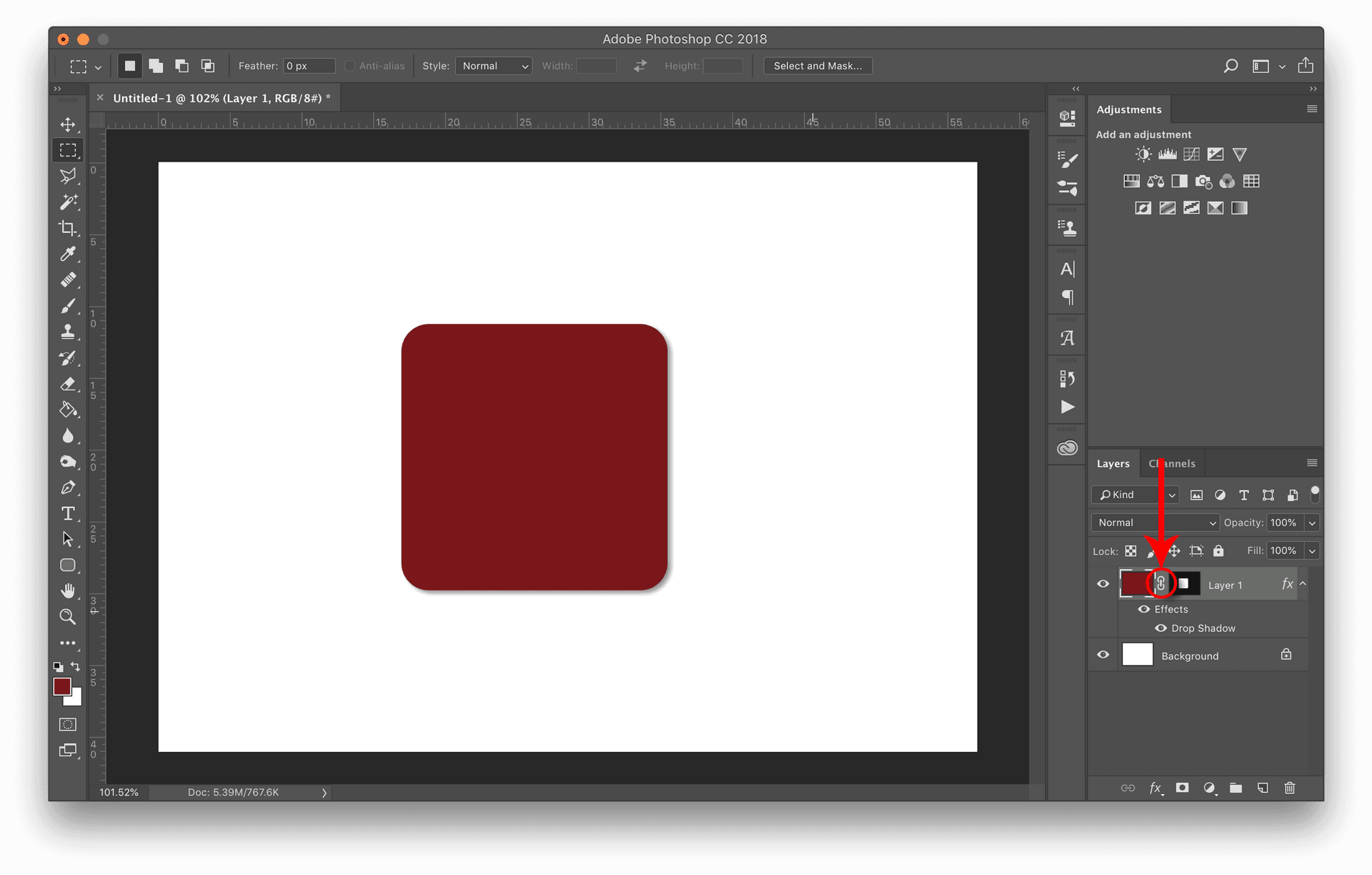 Photoshop Rounded Rectangle Design PNG