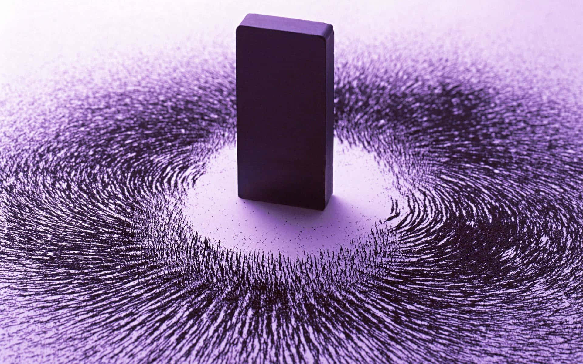 A Black Square With A Purple Background