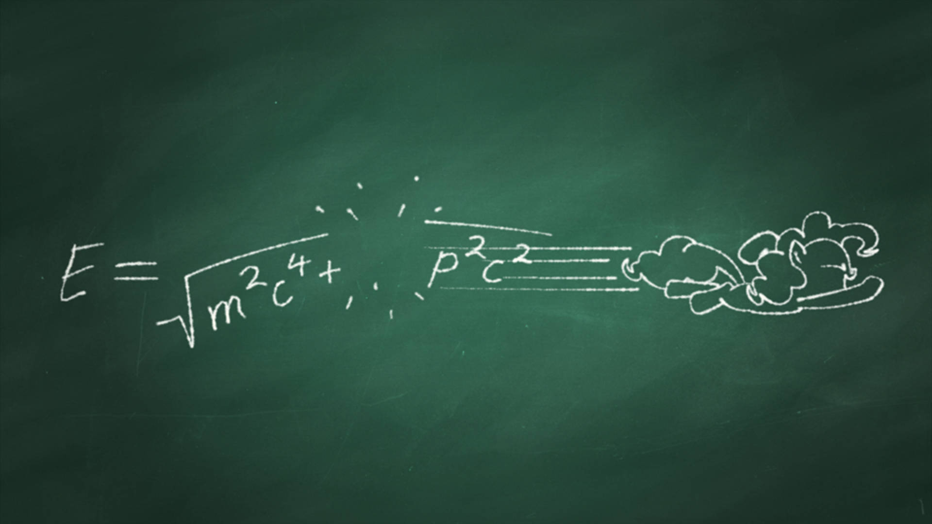 Physics Equation On Chalkboard Wallpaper