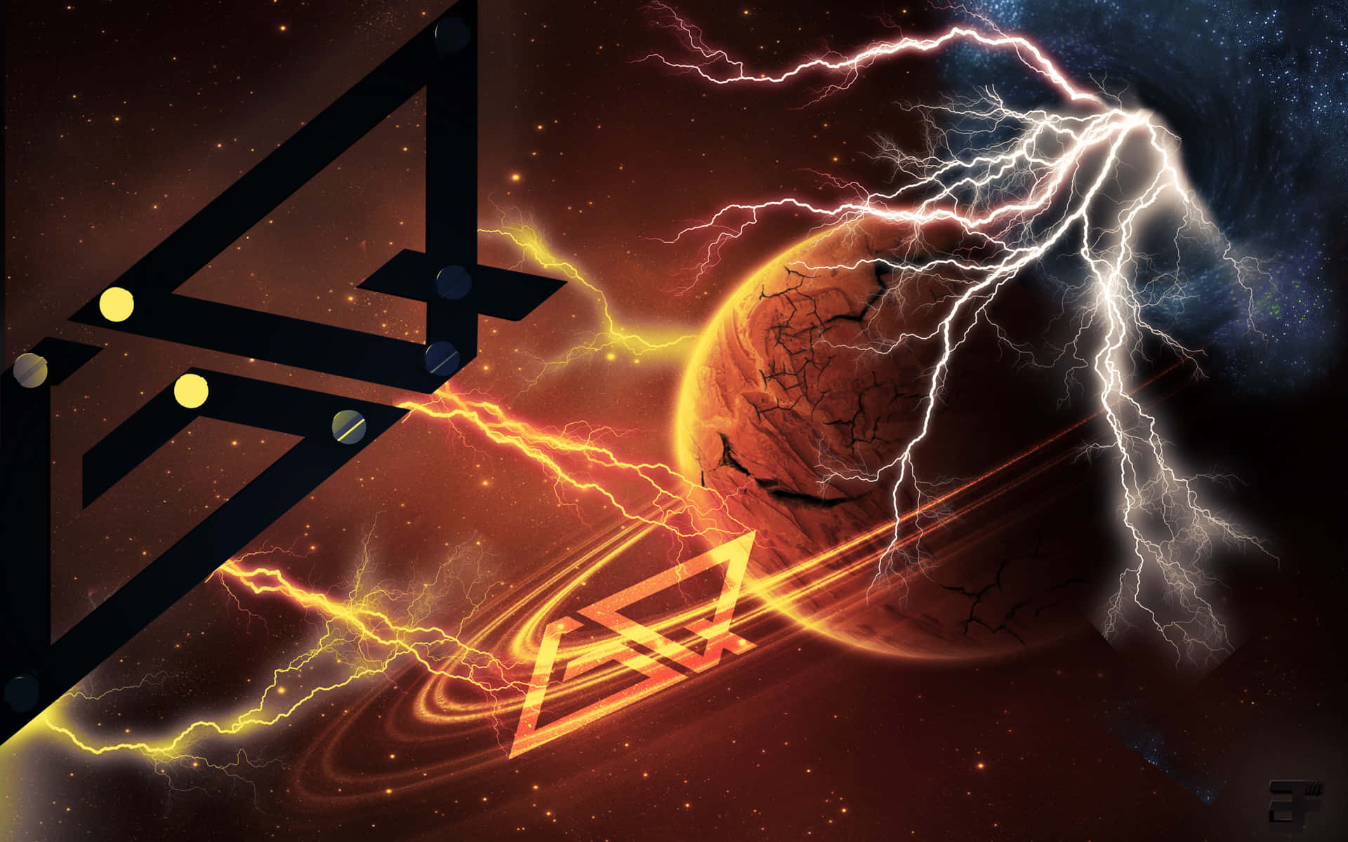 Physics Lightning Quantum Wallpaper
