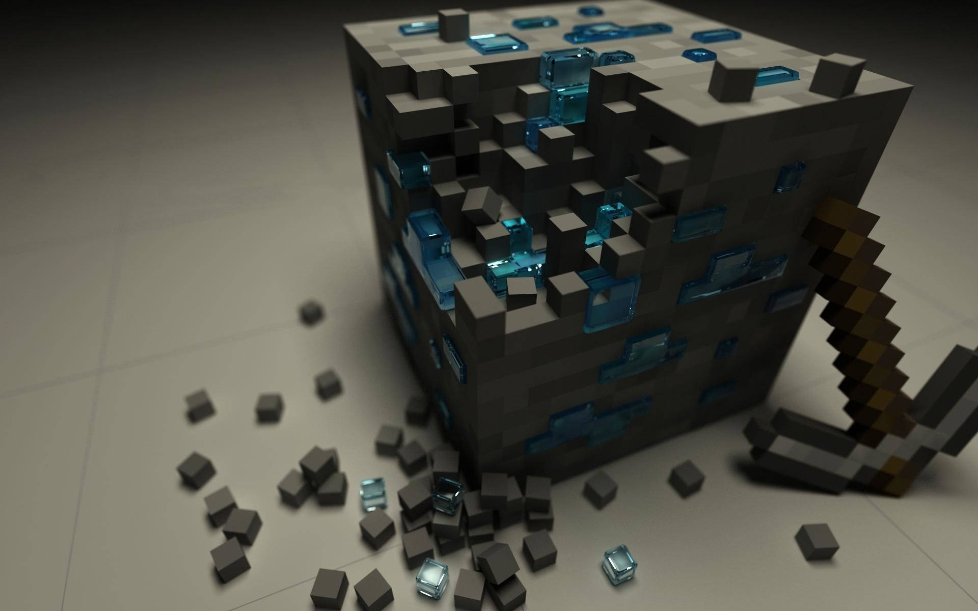 Physics Mod On Diamond Minecraft Hd Wallpaper