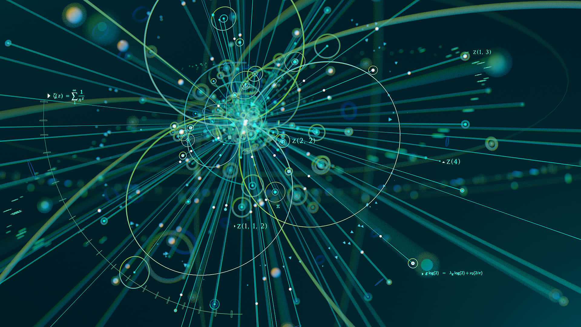 Quantum Particle Collision in High Energy Physics Wallpaper