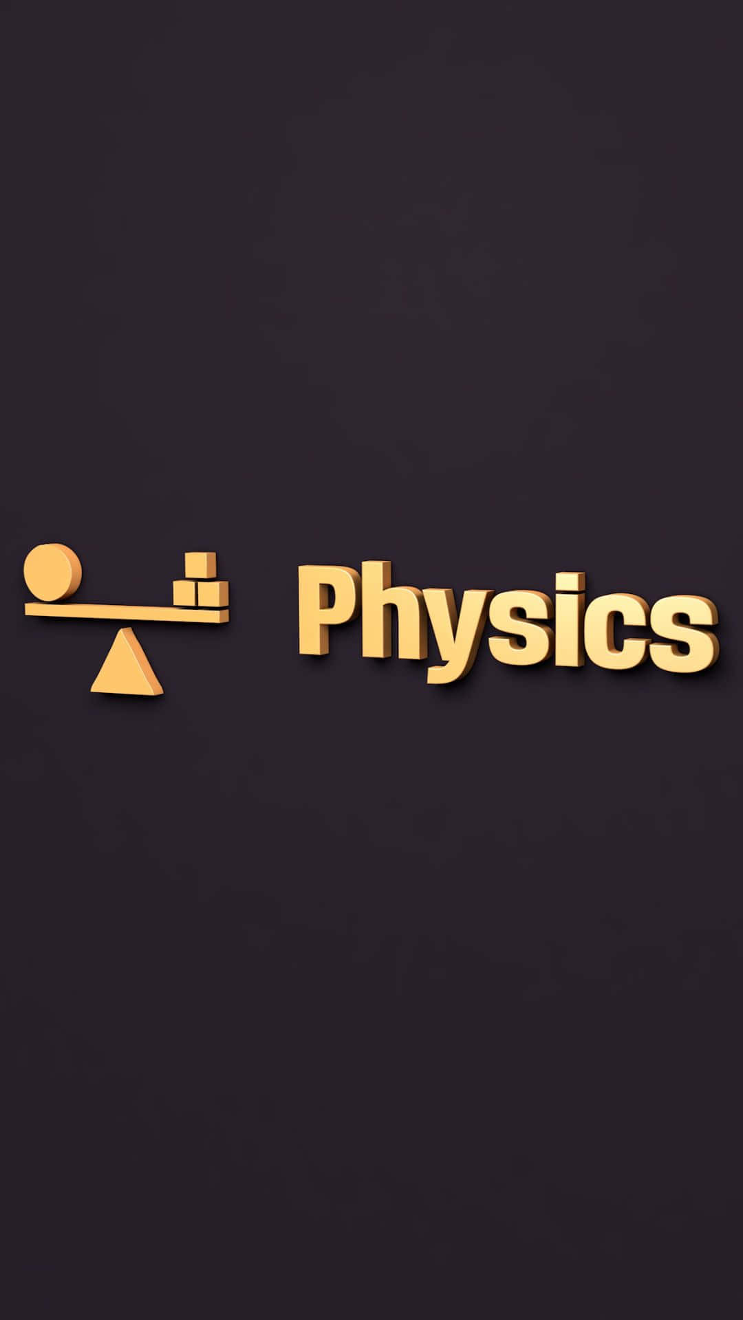 Physics Symbol Black Wallpaper