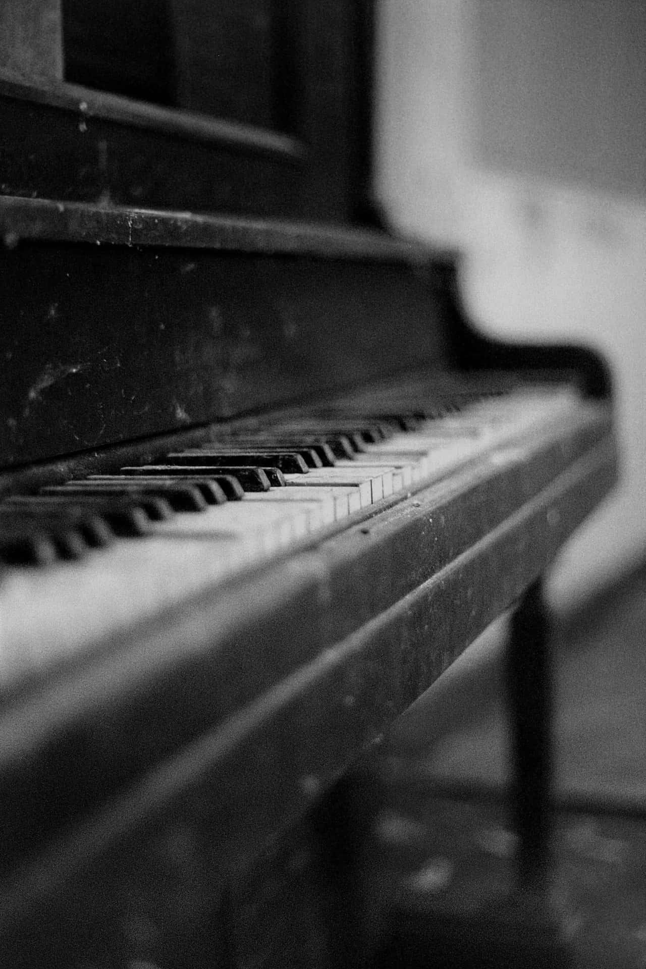 Playing the sweet melodies of a Grand Piano