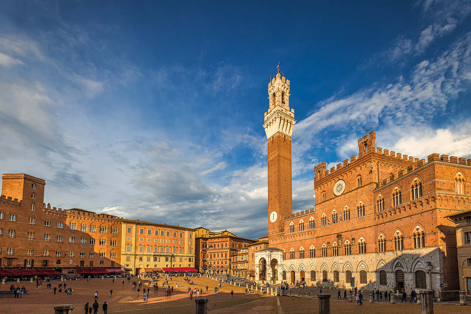 Piazza Del Campo And Tower Of Manja In Siena Picture