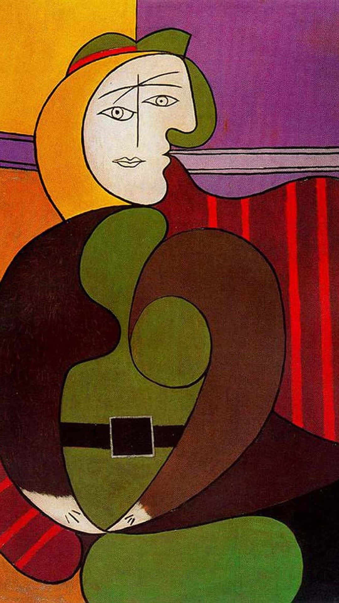 Picasso Abstract Female Portrait Wallpaper
